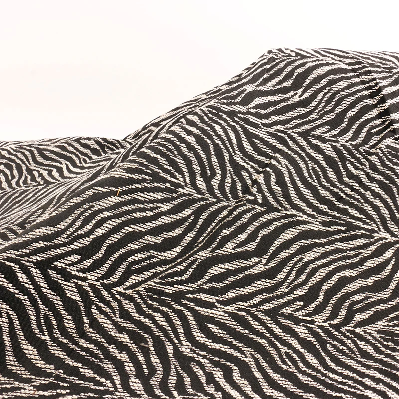 Zebra printed furniture home textile footwear sofa yarn dyed jacquard fabric for bags