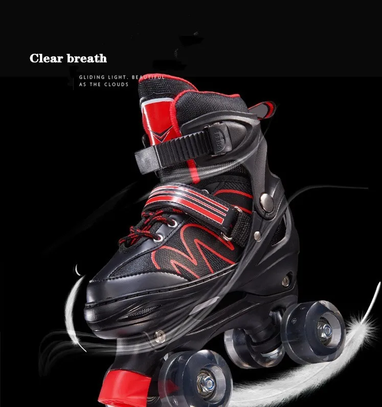 Factory flashing roller skates adult double row roller