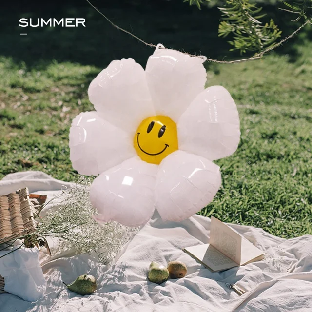 BONA new advertising helium to inflate decoration flowers balloon filling air sunflower balloons