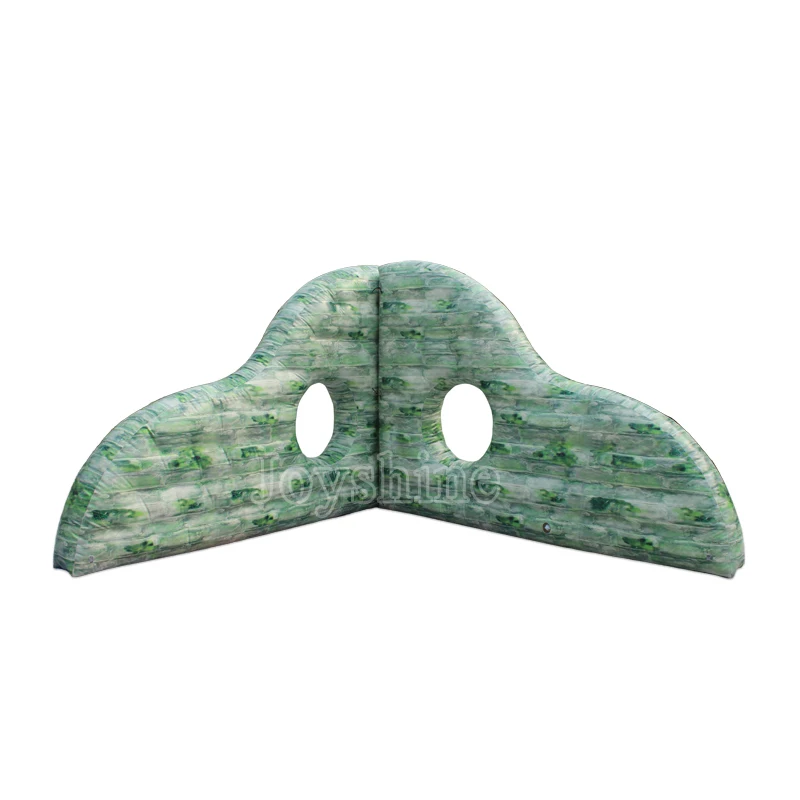 Broken Wall Inflatable Tag Obstacle Camo X Bunkers Obstacle Barricades Set Paintball Bunker Inflatable Wall