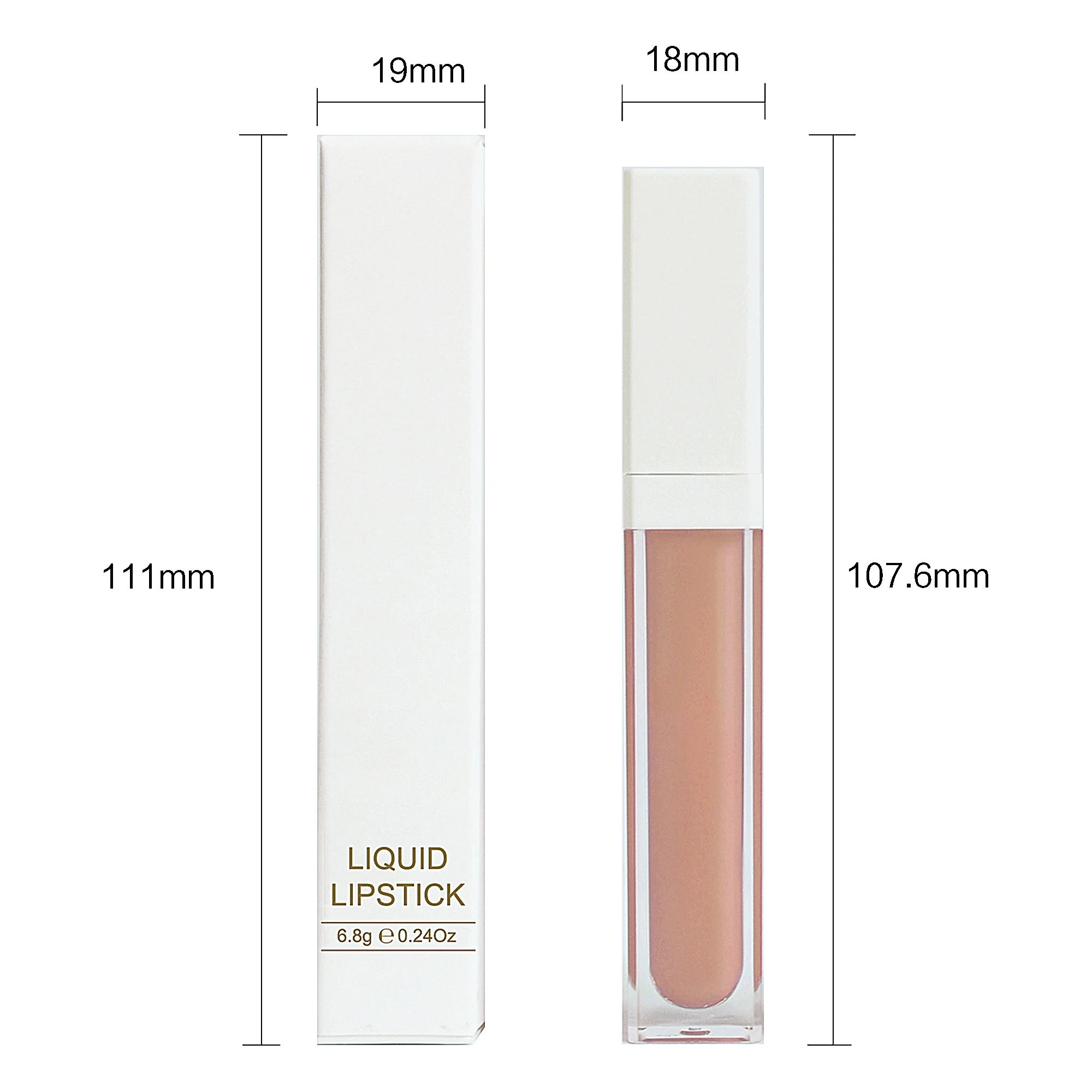 Wholesale waterproof liquid lipstick vegan nude lipstick private label matte liquid lipstick