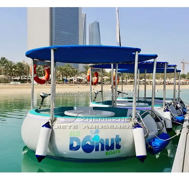 4 Seater Popular Pedal Boat/ Electric water play equipment car boat bbq island type Tricycle & bike