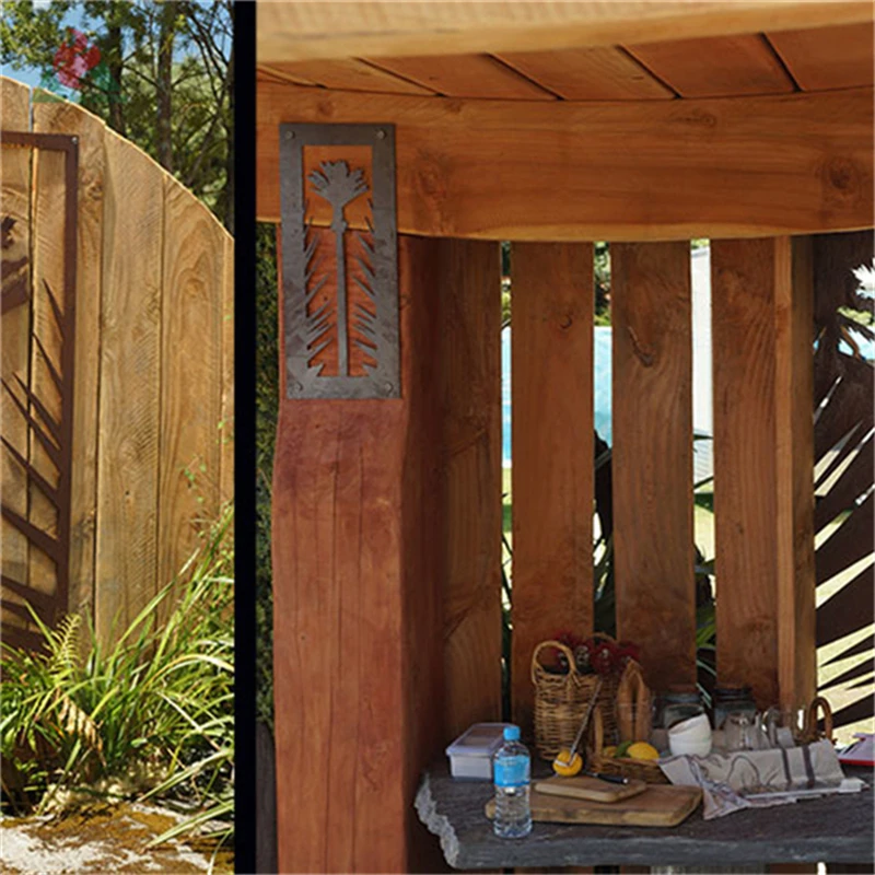 Laser Cut Metal Fence Privacy Panels For Outdoor Garden Fencing custom corten steel metal privacy screens