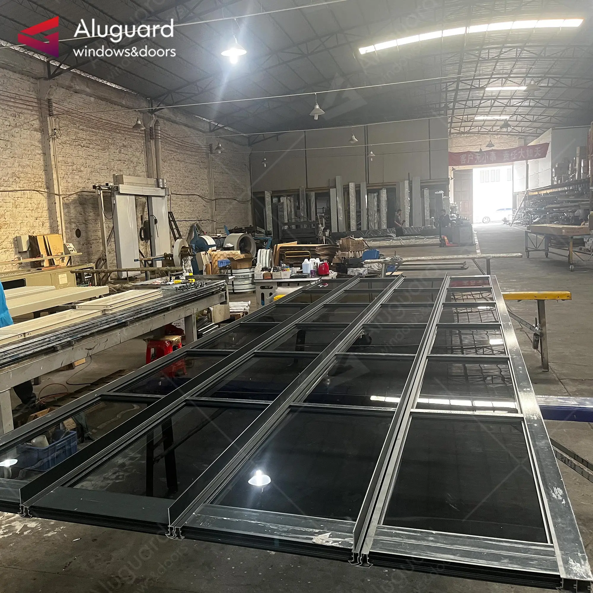 Modern Aluminum black garage doors High quality horizontal folding garage doors Superior supplier new designelectric garage door