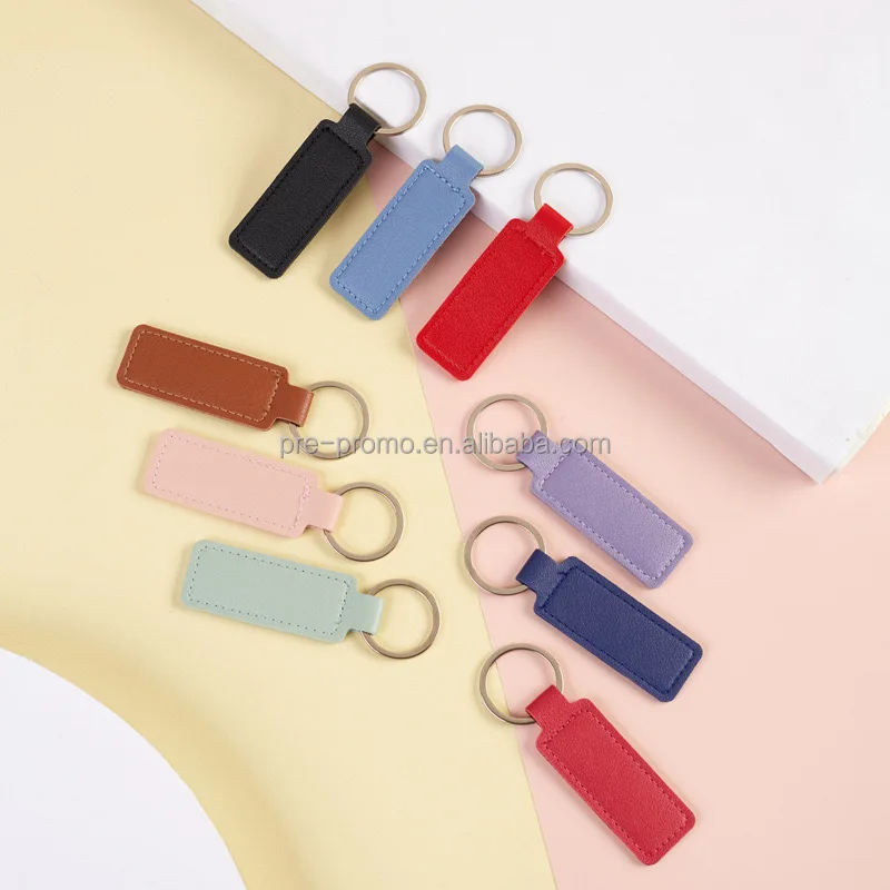 Custom wholesale cheap car leather keychain