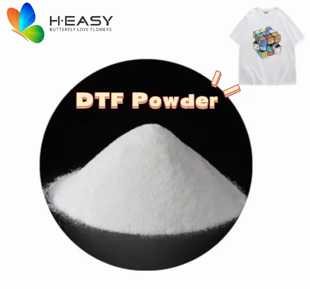 DTF powder hot melt transfer for i3200 dtf printer Tshirt transfer DTF printing hot melt powder