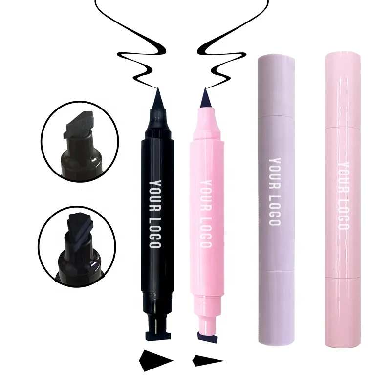 Custom Logo Color Eyes Eyeliner Stamp Eye Liner Pen Vegan Long Lasting Waterproof Private Label Eyeliner