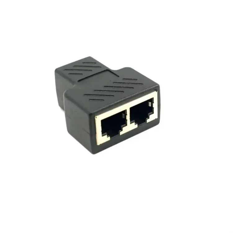 CAT5/6 1-2 двойной адаптер RJ45 разъем маленький Ethernet LAN сплиттер