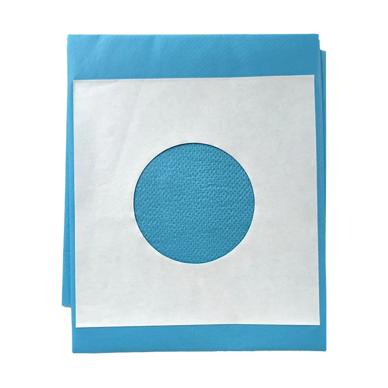 CE MDR Approval EO Sterile Surgical Pack Field Fenestrated Disposable Drape with Hole and Adhesive Fenestrated Drape