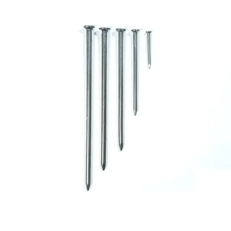 steel concrete nails Round nail  sample free 1 inch 2 inch 3 inch 4 inch stainless steel silver common nails