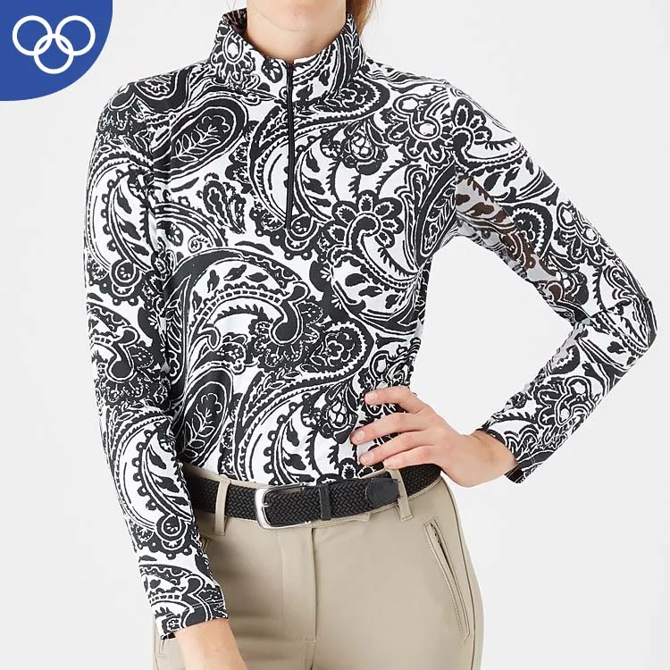 OEM/ODM Factory Riding wear Custom Horse Riding top short sleeves Shirt for Women