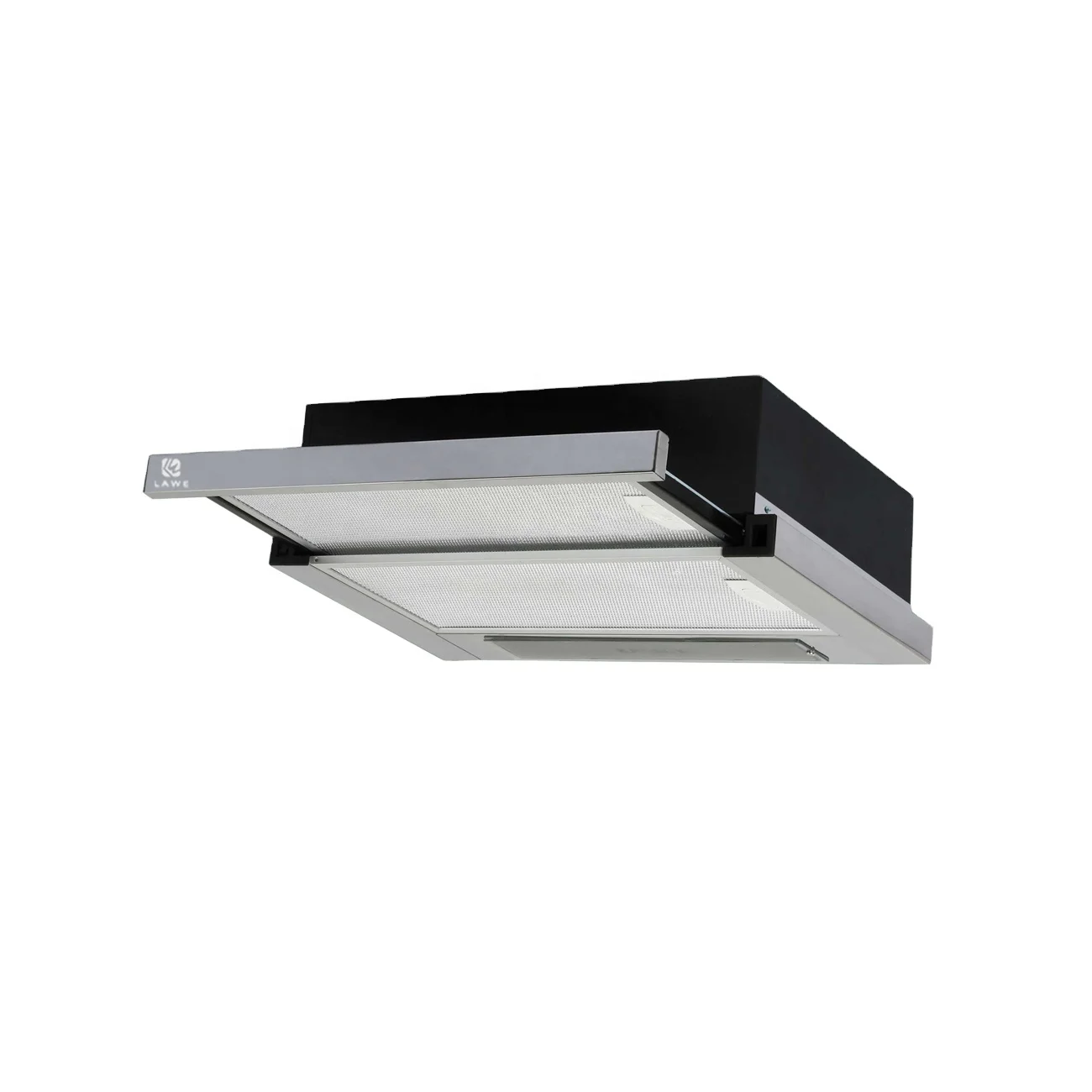 23 Inch Stainless Slide Out Range Hood Kitchen Chimney Hood  Good Reputation Copper Motor Pull Out Built In Black Extractor Hood