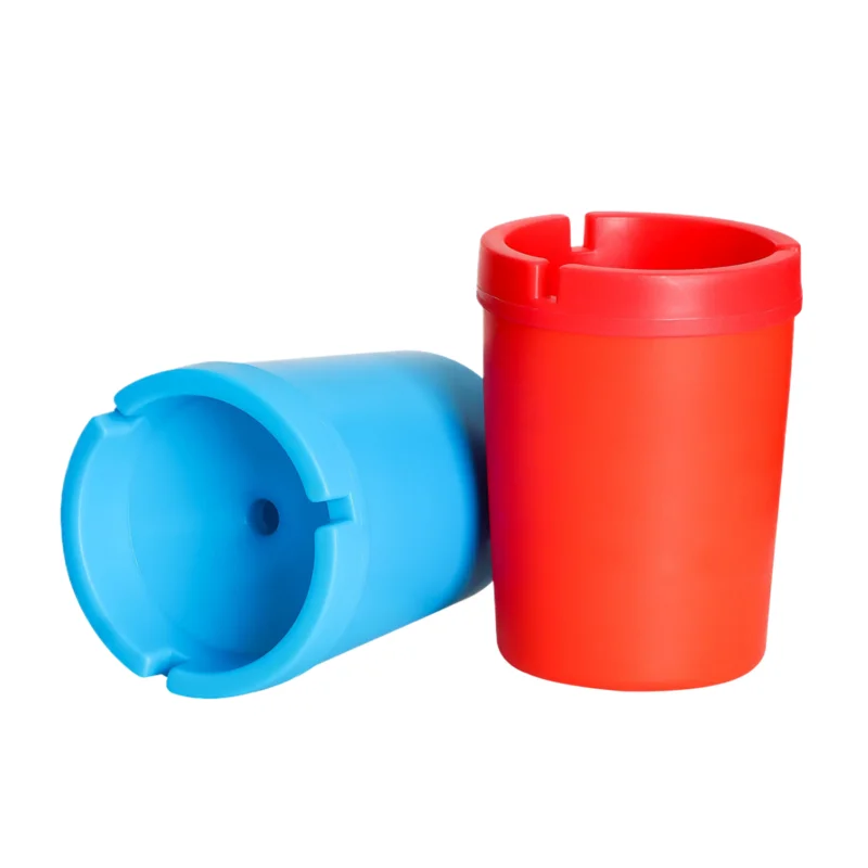 Wholesale New Colorfully Design Plastic Custom Smokeless Ashtray Smoking Plastic Car Ashtray