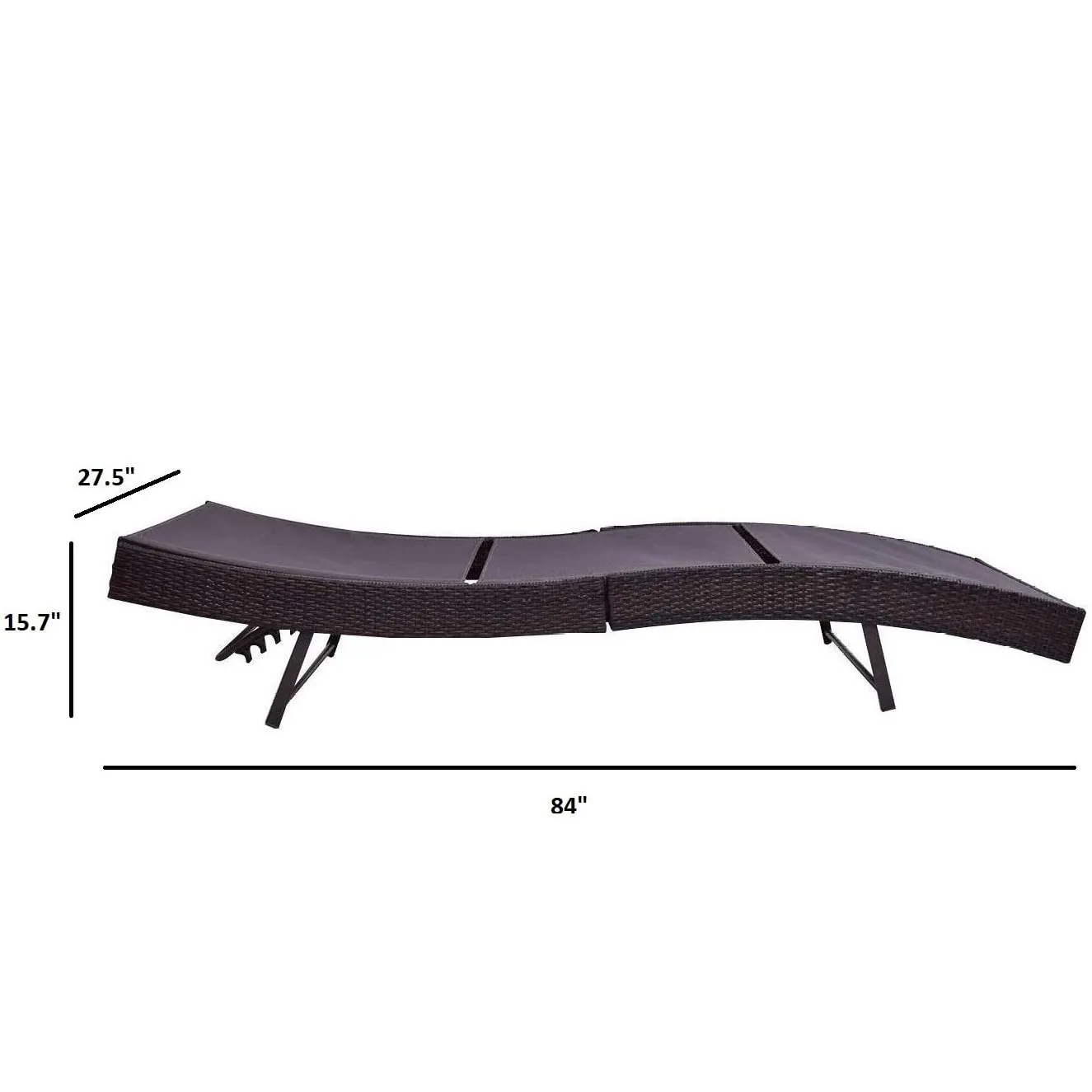 Outdoor Chaise Lounge Chair - Patio Rattan Wicker Pool side Lounge Chairs