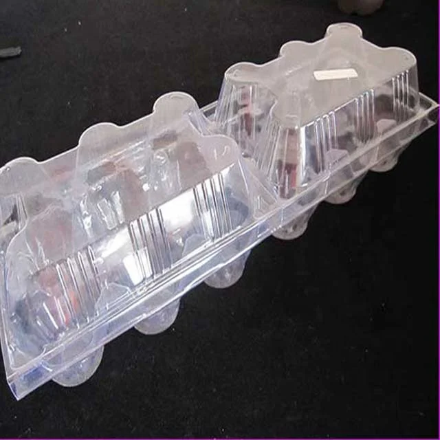 clear  6  12 cavity  plastic duck egg tray