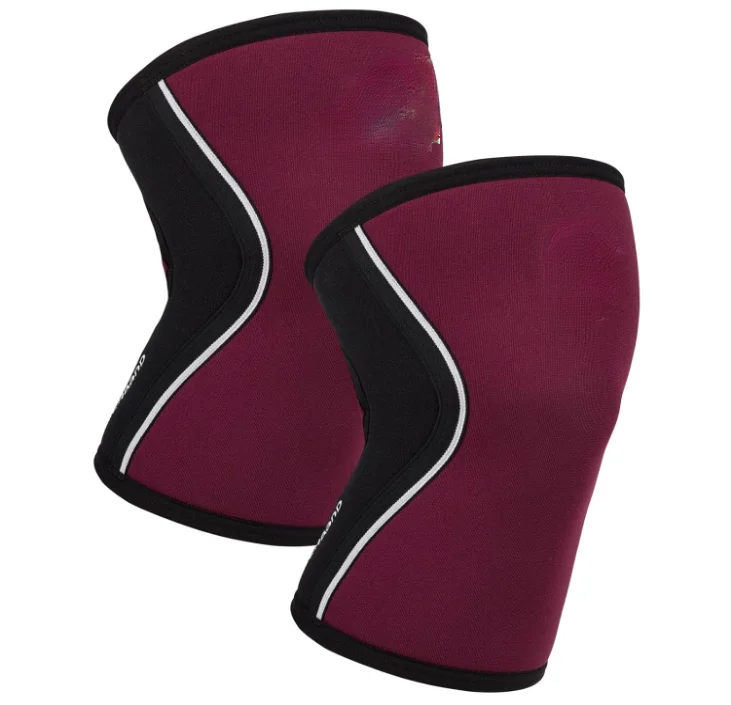 Factory Wholesale Rodilleras Weightlifting Weight Lifting 7mm Neoprene Elastic Strong Compression Knee Sleeves Powerlifting