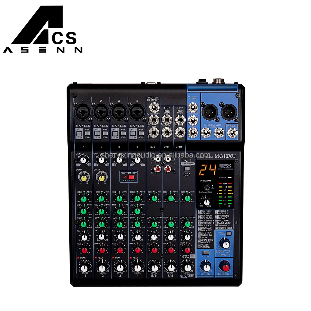 Высококачественная 10-канальная MG10XU горячая Распродажа цифровой аудио консоли профессиональный микшер