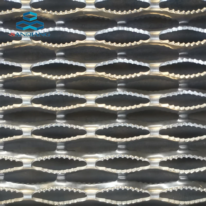 Prices roof steel structure metal galvanized aluminum catwalk ladder plank safety walkway anti skid perforated plate