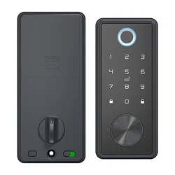 TUYA Aluminium Alloy Fingerprint Door Lock Touch Screen Digital Keypad / App / Card Smart Door Lock