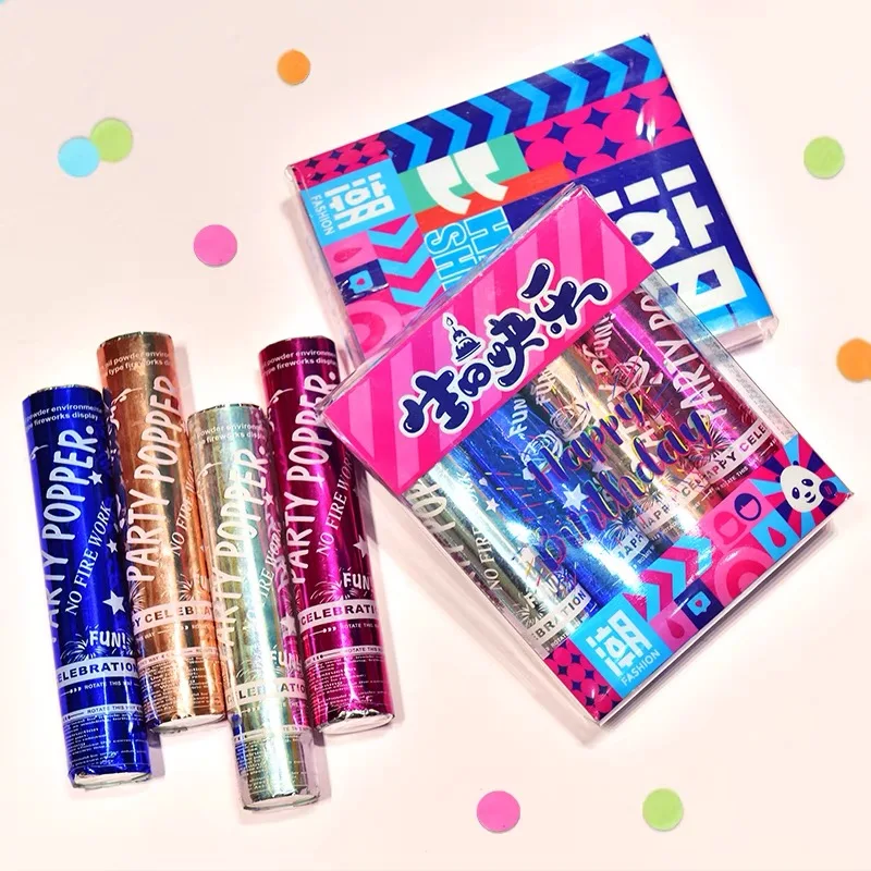 Wedding Decoration Tube throwing colorful tissue paper confetti