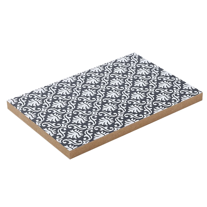 Factory Moisture Proof Double-Sides White Black Or Wood Grain Melamine Faced MDF Board for Furniture