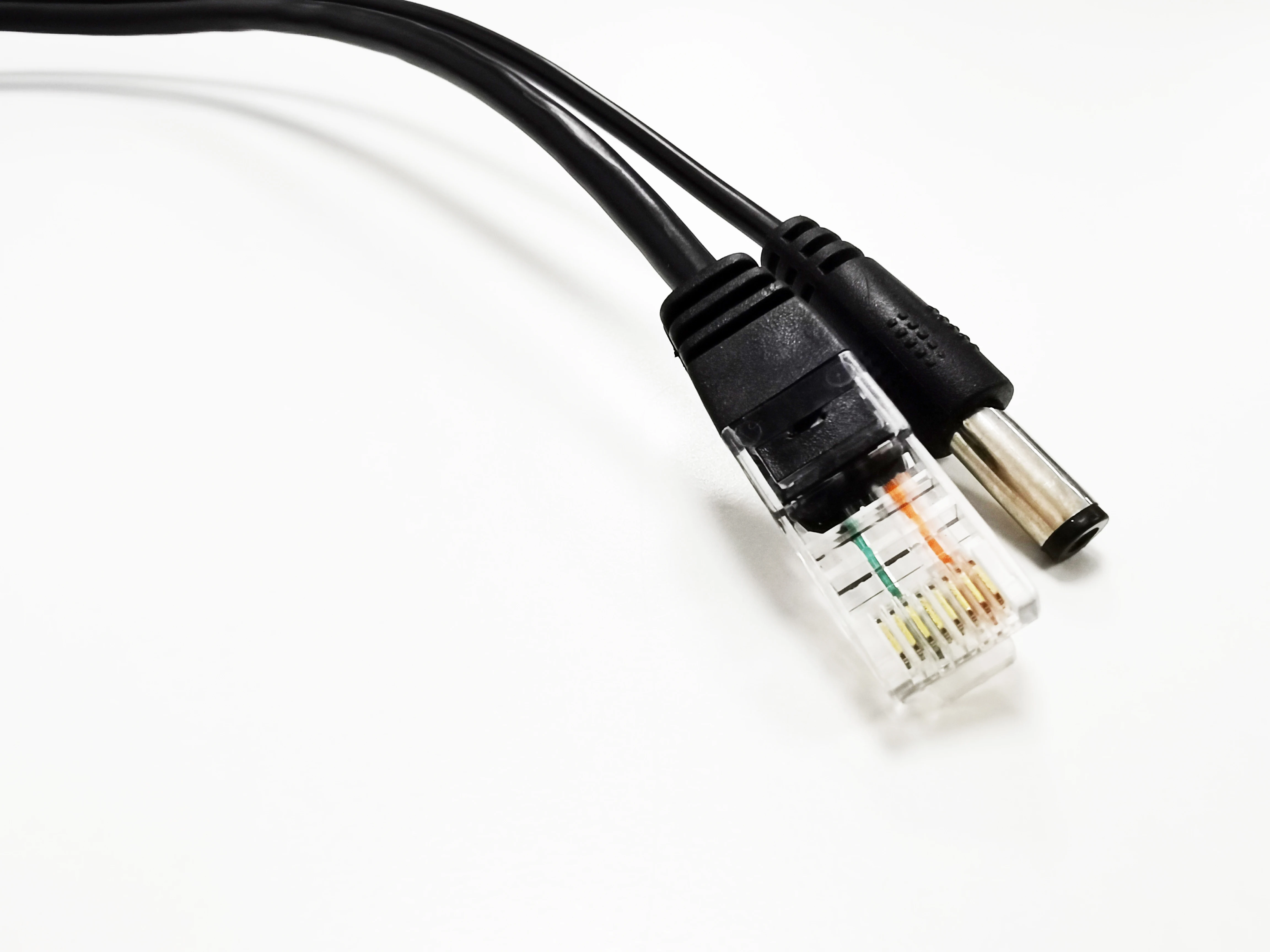 100M 802.3af/at Power Over Ethernet USB/DC Rj45 Plug Y Cable Adapter Active POE Splitter