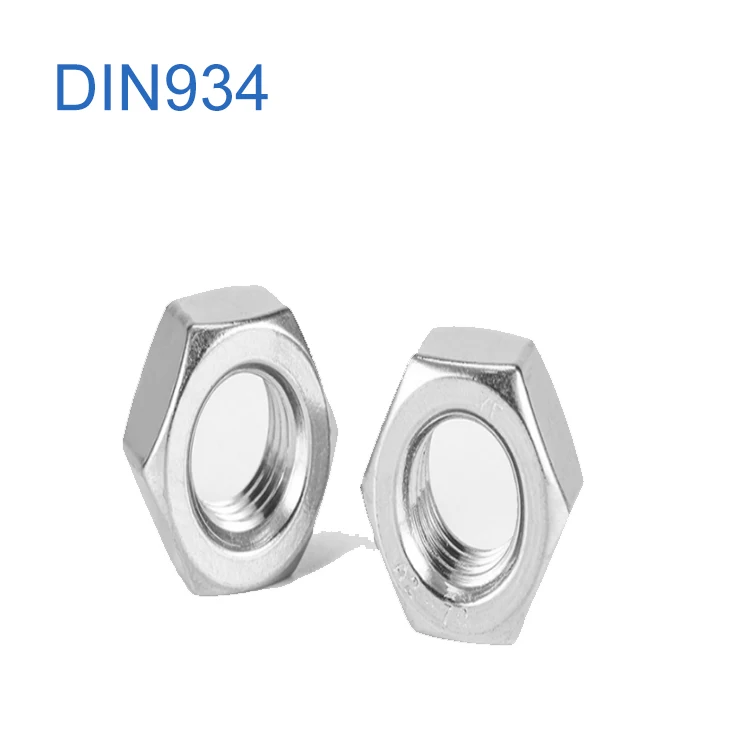 Wholesale Stainless Steel M1.2 M1.6 M2 M2.5 Hexagon Hex Thin Nut Hex Nut Din934