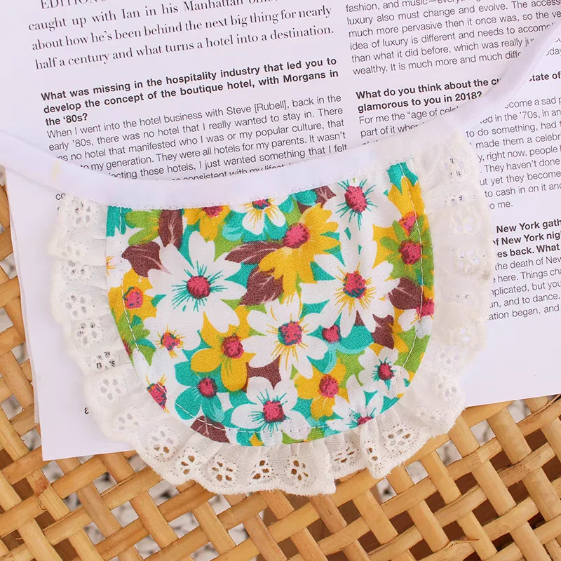 Pet summer saliva towel cat and dog cute collar
