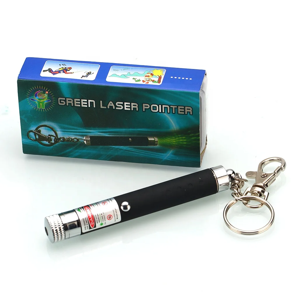 Keychain AAA Battery Green Blue Red Mini Laser Pen for Teaching Guiding Cat
