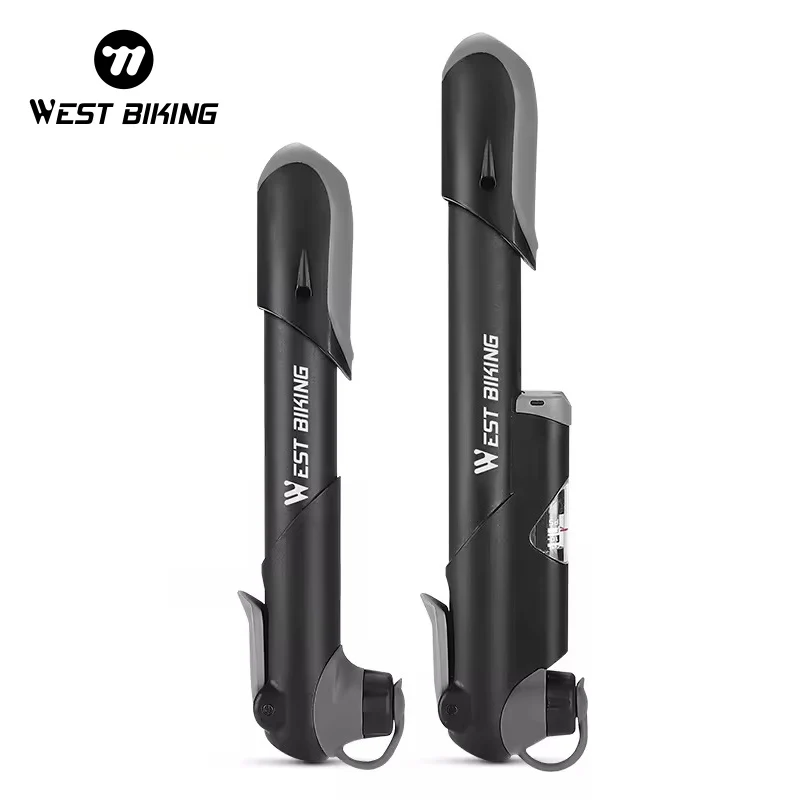 WEST BIKING Portable MTB Mountain Road Bike Tire Air Cycling Mini Pump Lightweight High Pressure Bicycle Air Hand Pump
