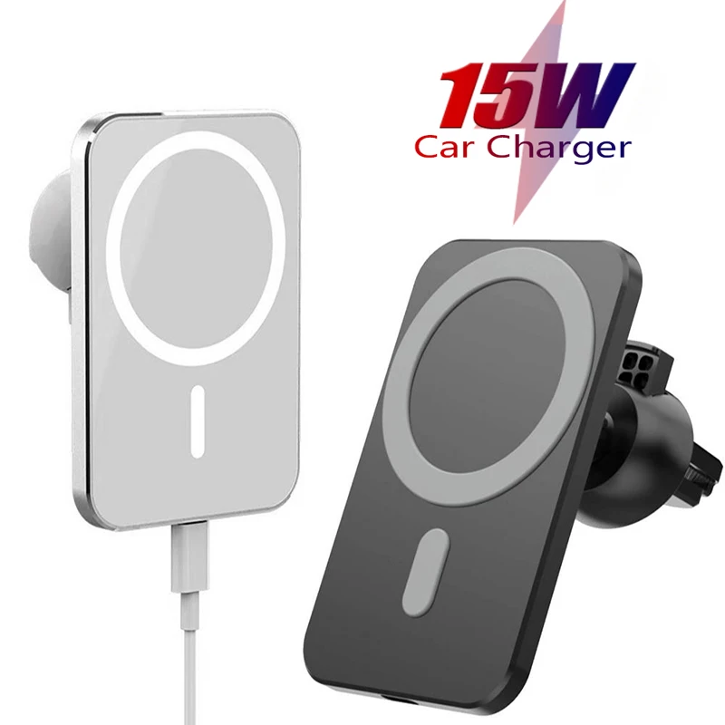 Hot Sales Custom Logo High Magnetic Wireless Car Phone Holder Charger 15W For Phone 14 pro max Car Wireless Charger