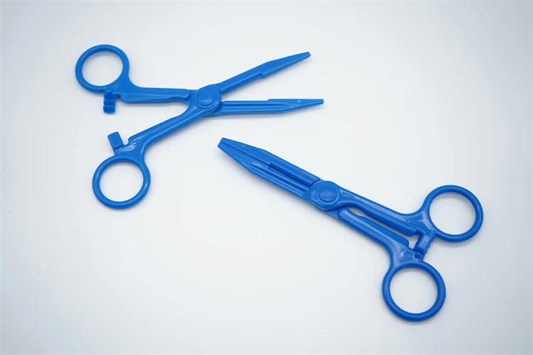 Hospital Medical Different types forceps surgical medical plastic forceps 12.5cm