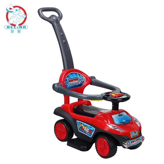 BLM Factory Wholesale Red Specialty Stores Hand push 4 wheel baby toy car with guardrail