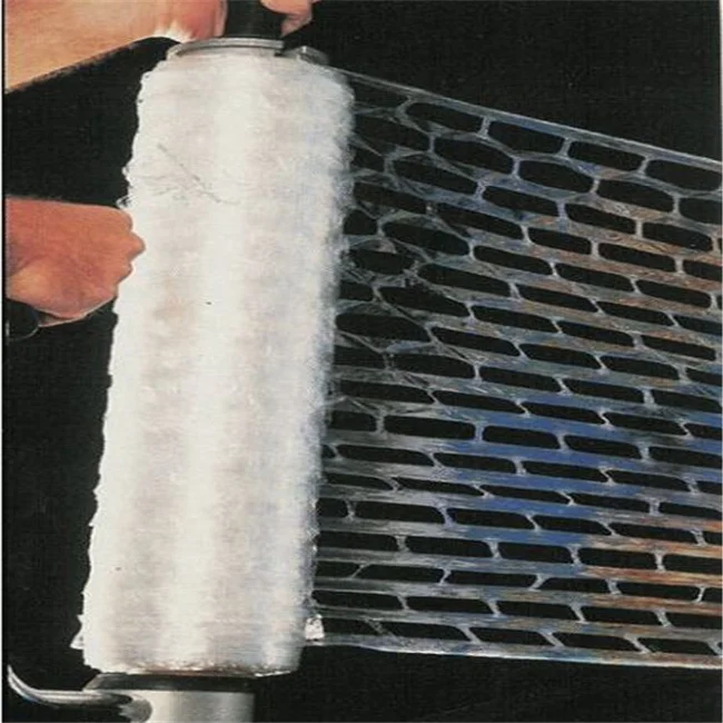 Perforable stretch wrap film ventilated stretch film vented stretch wrap for packing daily pallets.