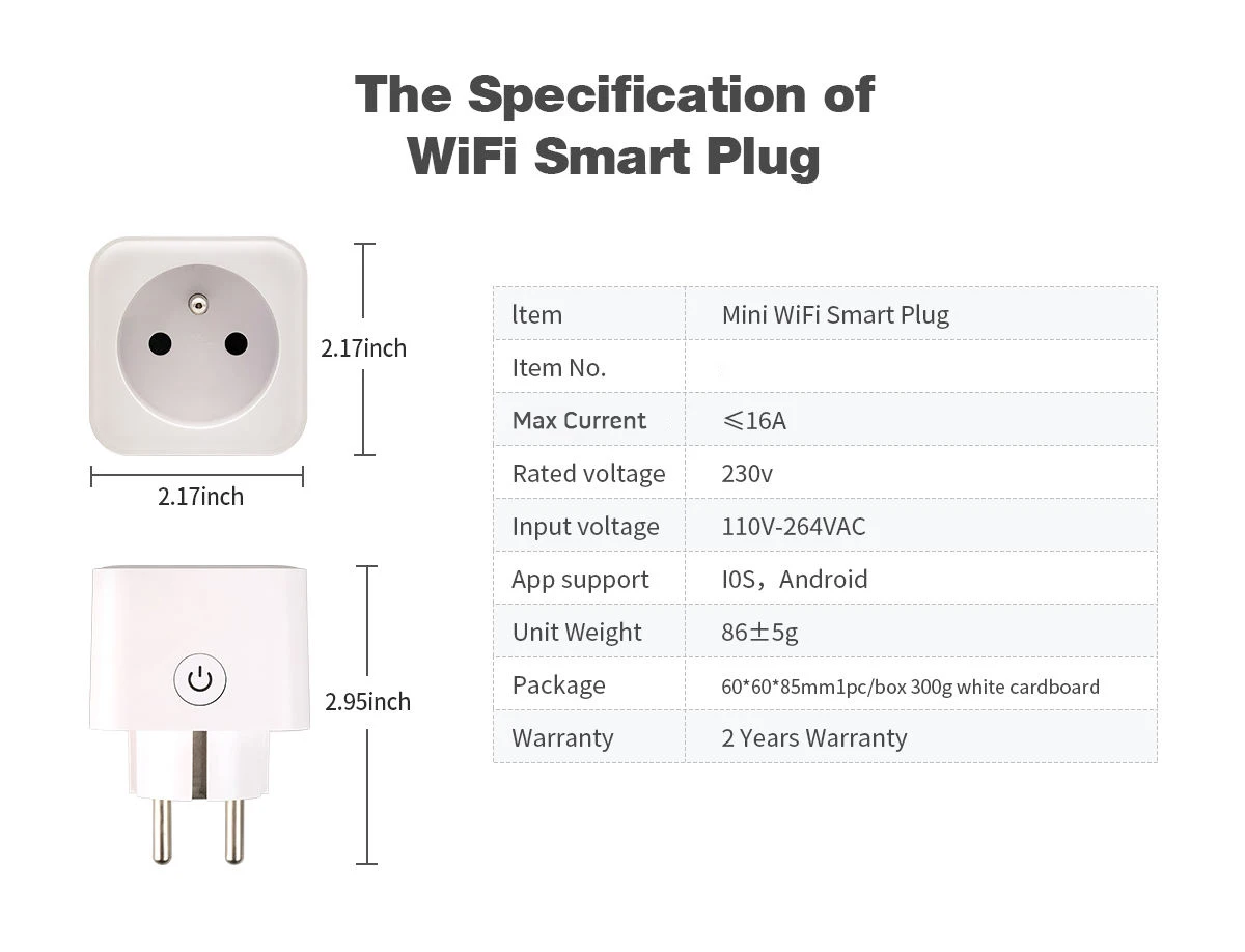 Wellux Tuya Вай-Фай совместимый счетчик энергии по беспроводной сети в ЕС smart plug ЕВРОПА пт Подключите смарт-розетка