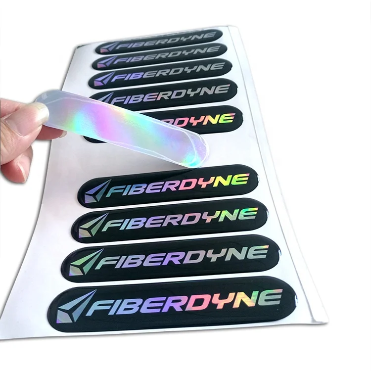 Custom UV Letter Clear Epoxy Resin Cute Domed Label 3m 3d Sticker