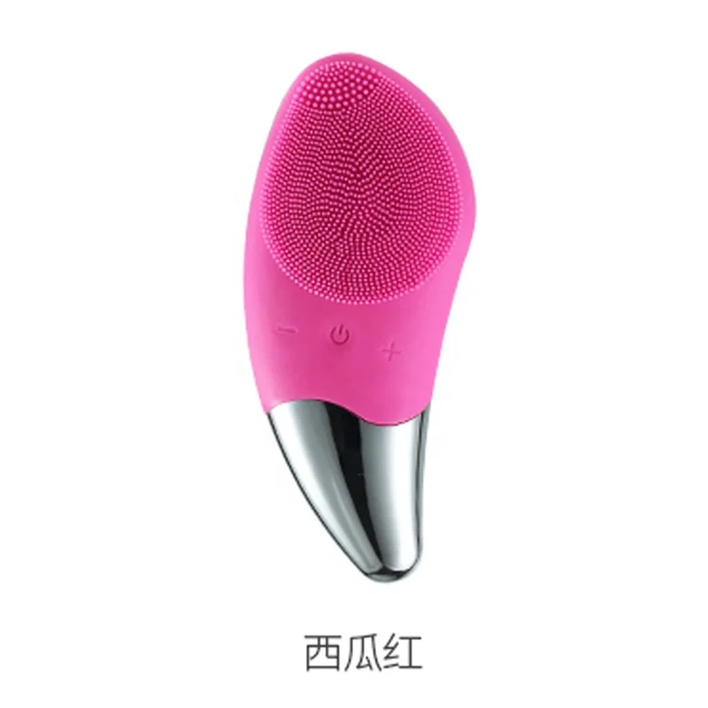 Popular private label Exfoliators automatic foaming Sonic silicone Facial Cleansing Brush Silicone Face mask Cleaning Brush