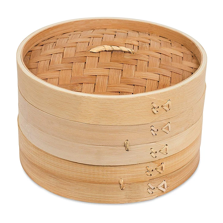 High Quality Natural Eco Basket Durable Reusable Environmental Protection Bamboo Steamer