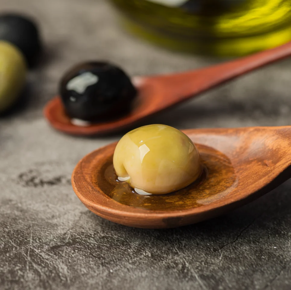 Испанский бренд высокого качества по стандартам зрелости лосося фаршированные зеленые оливки вкусные закуски для коммерческих