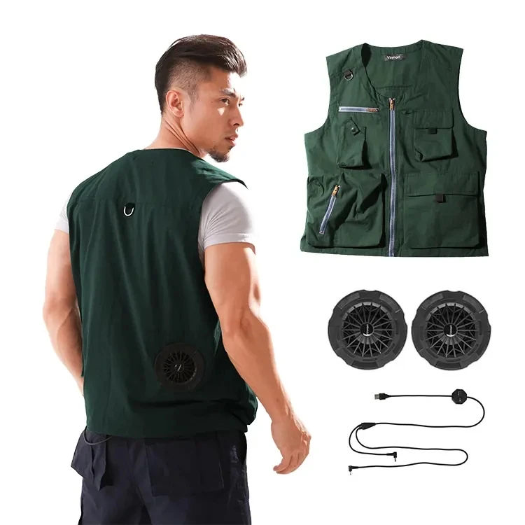 Evaporative Body Cooling Vest Vortex Tube All Air Conditioner Cooling Vest