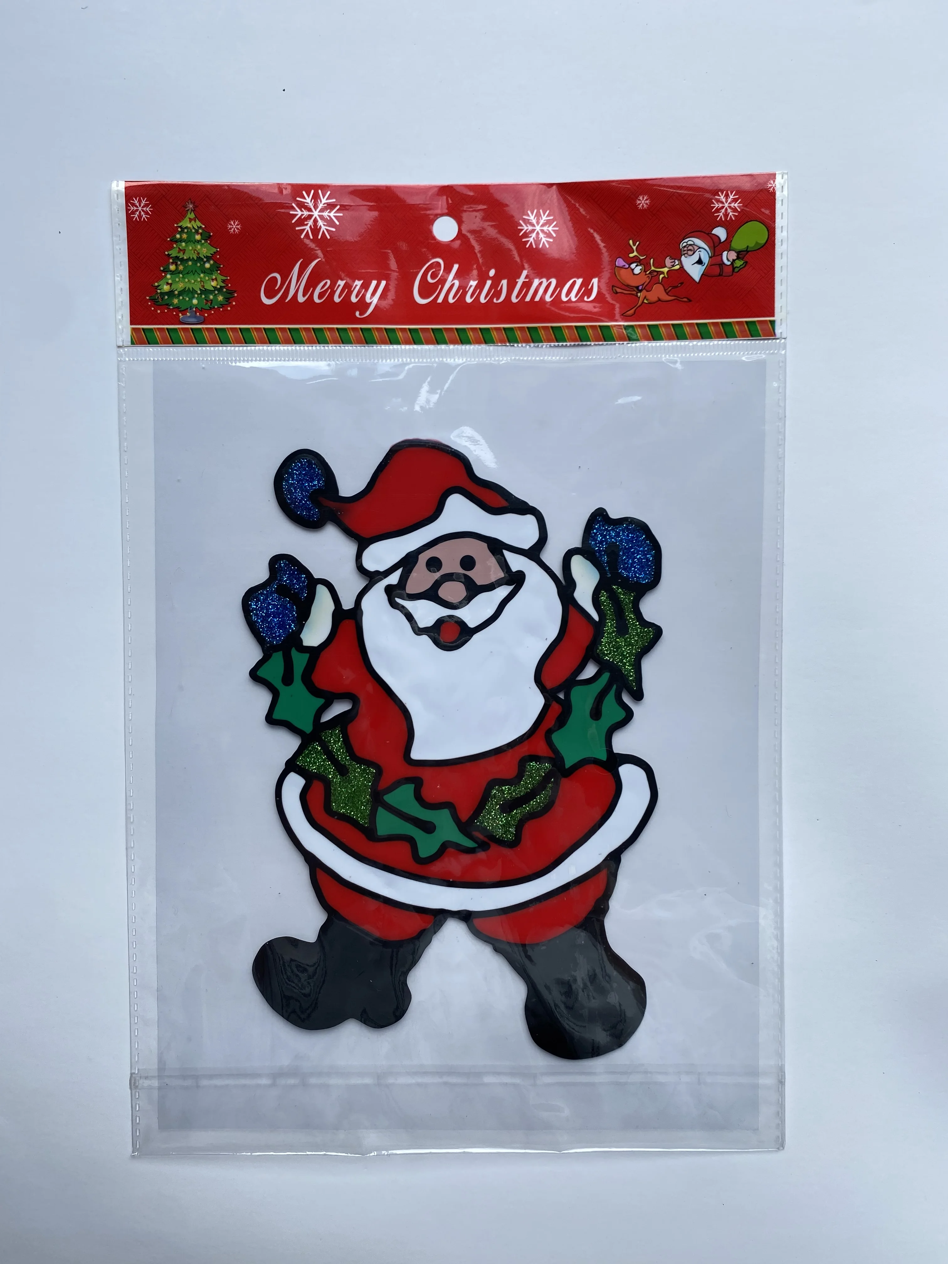 Customsized custom jelly TPE sticker No glue TPE Silicone jelly TPE sticker for Christmas decorative sticker