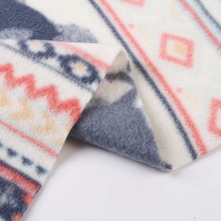 custom prints micro fleece 100 polyester cartoon knit printed polar fleece fabric