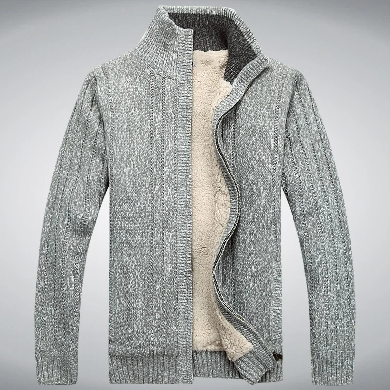 High Quality Fall Winter Coat V Neck Long Sleeve Knit Cardigan Men Sweater for Men 2024