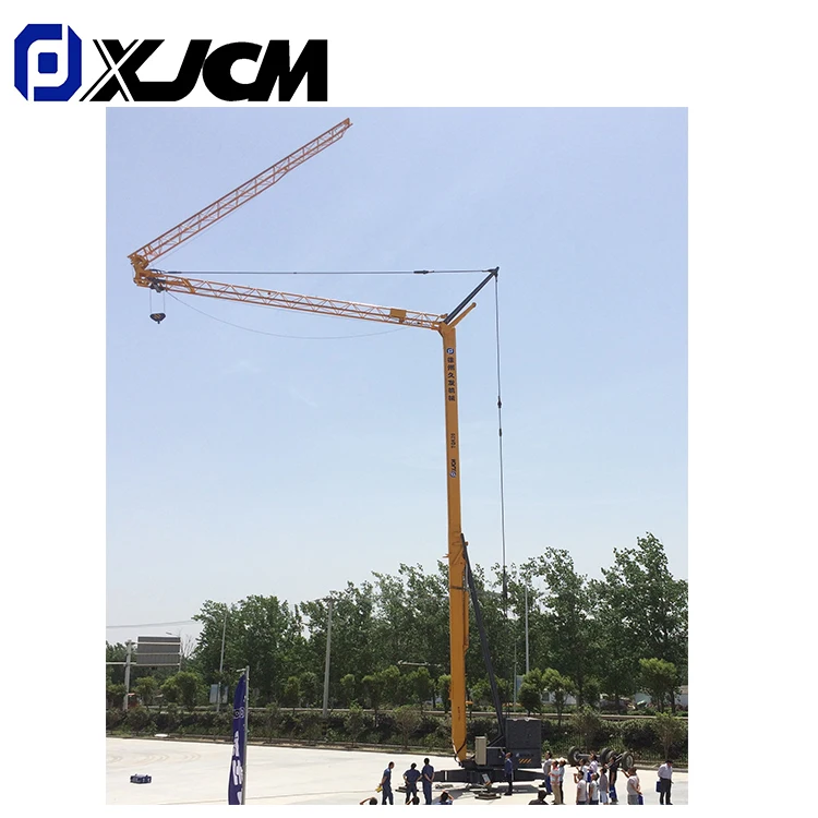 Mini Mobile Self Erection Tower Crane for Building China 1 Ton 2 Ton 3 Ton 4 Ton Provided Tower Crane Spare Parts Yellow 25m