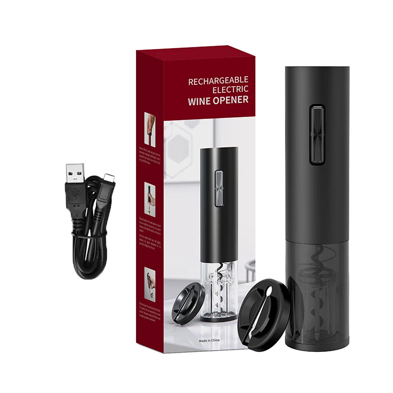 Factory Wholesale Portable Automatic Wine Opener Electric Wine Opener Set Corkscrew