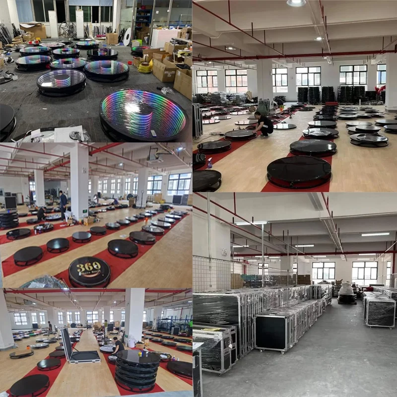 High Quality Video 360 Photo Booth Automatic Machine Wedding with Enclosure Backdrop 115cm Camera Spinner with Led Light