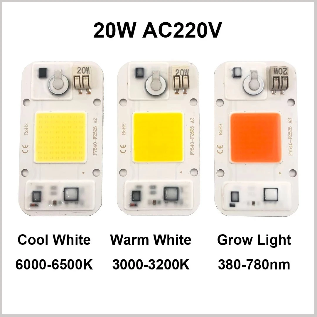 zzeverlight Manufacturer 10w 20w 30w 50w 100w Watt AC220V Cob Led Chip  heatsink