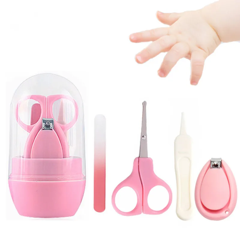 4PCS Baby Nail Clippers Kit Safe Manicure Set Professional Grooming Kit for Baby