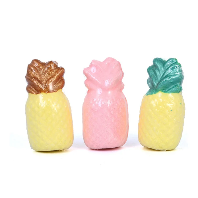 Essential Oil Organic Kids Pineapple Shaped Fizzy Bath Bomb