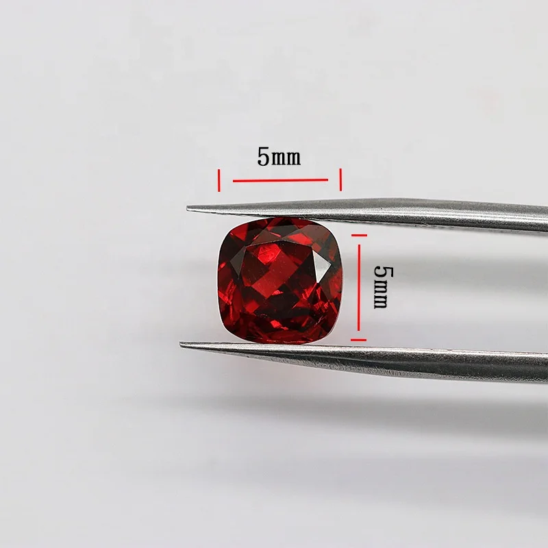 HanYu Low Price High Quality Cushion Cut Loose Garnet Gemstone Red Garnet Stone Natural Stone